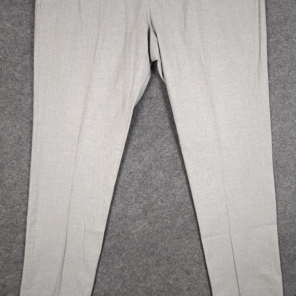 J.Crew‎ Bowery Slim Fit Dress Pants Mens 36x32 Heather Gray Textured Trousers